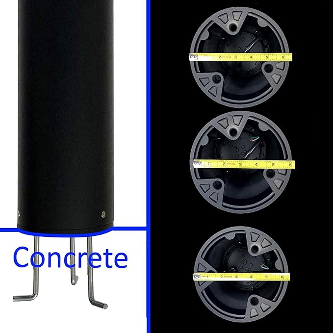 LED Bollard Landscape Lights 38" 20W 3000K 120V-277V Commercial/Residential Modern Ballard Lighting Fixture for Garden, Pathway, Driveway Electric Light. ETL Listed.