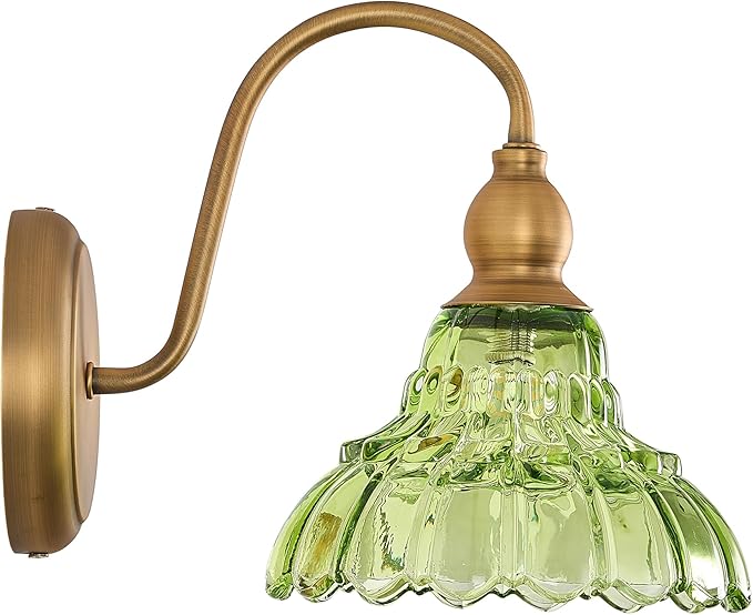 Vintage Bathroom Wall Sconces Green Bedroom Wall Light Fixtures Vanity Lights for Hallway