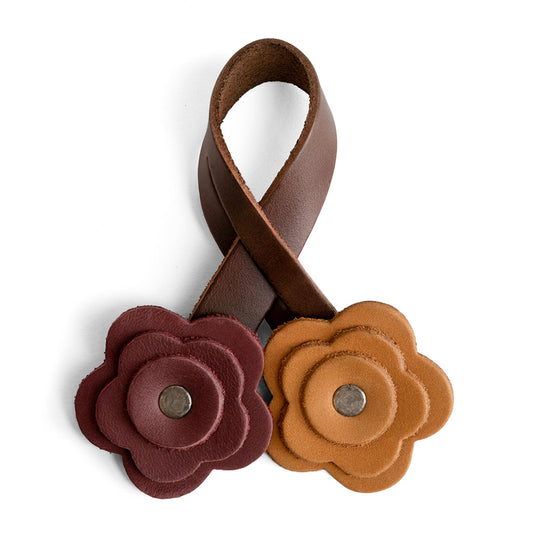 Hide & Drink Leather Rose Bag Charms for Handbags, Purse Charm for Tote & Backpacks, Ornaments for Women, Cute Keychains for Handbag, Keychain for Purses, Tassels for Bags (Multicolor)