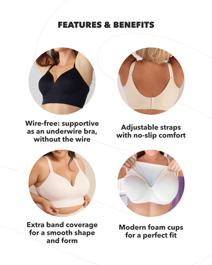 SHAPERMINT Bras for Women - Lingerie Bra, Bralettes for Women with Support, No Underwire Plus Size Bras for Women