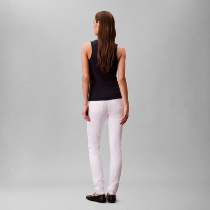 Calvin Klein Women's High Rise Skinny Fit Jeans Optic White