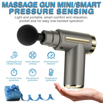 cotsoco Massage Gun Deep Tissue for Pain Relief with 4 Massage Heads & 6 Speeds, Electric Mini Handheld Body Massager for Any Pain Relief, Best Gifts for Dad and Mom