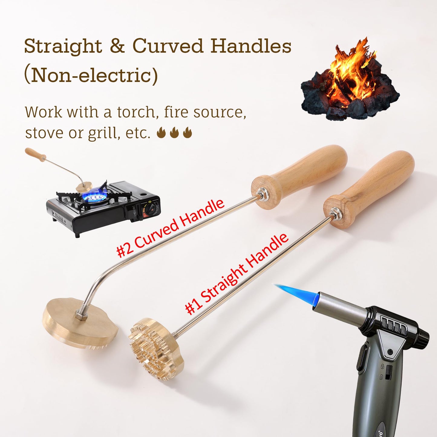 Custom Electric Branding Iron - Personalized Branding Iron, Suitable for Wood, Food, Paper and Leather, Metal Logo Stamp, Handheld Branding Tool, 0.8-4 in
