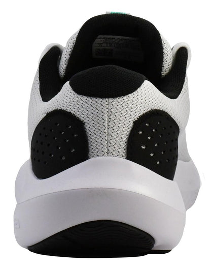 Under Armour Men's Charged Rogue 4 Sneaker, White/Black/Green Mode, 11.5