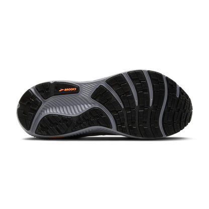 Brooks Men’s Ghost 17 GTX Waterproof Supportive Running & Walking Shoe - Smoke/Primer Grey/Orange - 12 Medium
