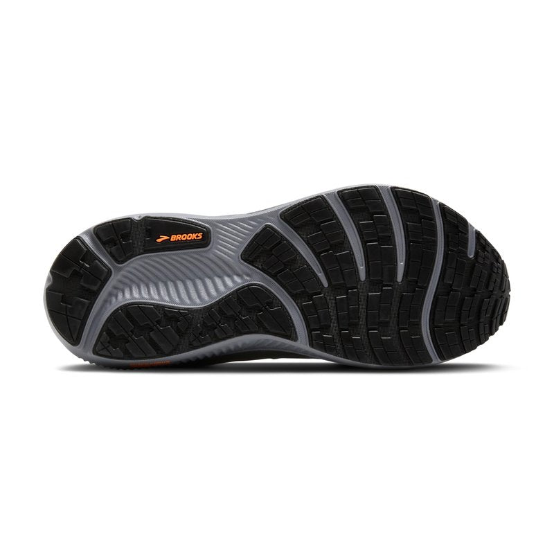 Brooks Men’s Ghost 17 GTX Waterproof Supportive Running & Walking Shoe - Smoke/Primer Grey/Orange - 10.5 Medium