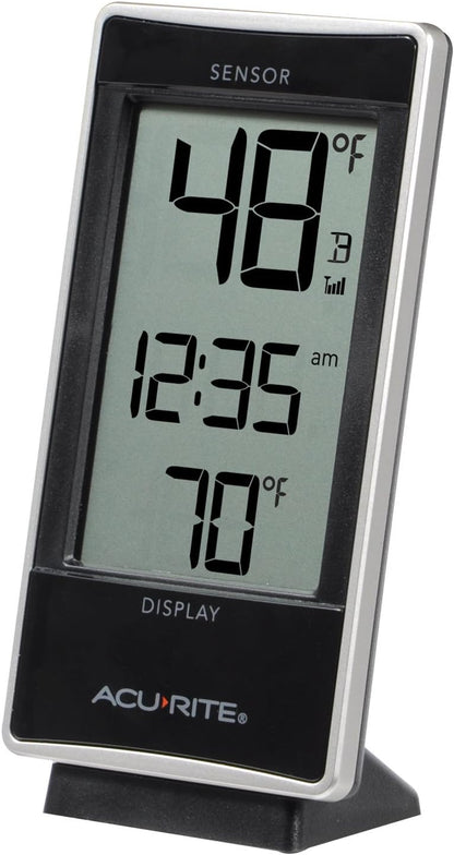 AcuRite 02059M Digital Thermometer with Indoor and Outdoor Temperature,White