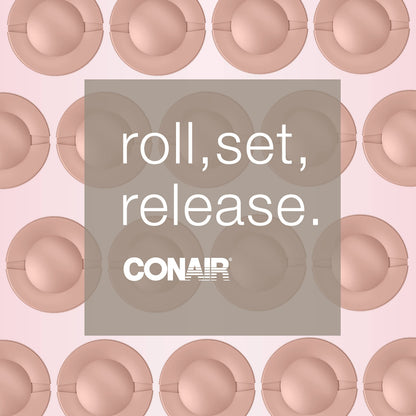 Conair Hot Rollers for Long, Medium & Short Hair, 12 Jumbo 1 ½" Heated Hair Rollers with Clips, Hot Curlers for Women, Volume & Curls, Amazon Exclusive, Black
