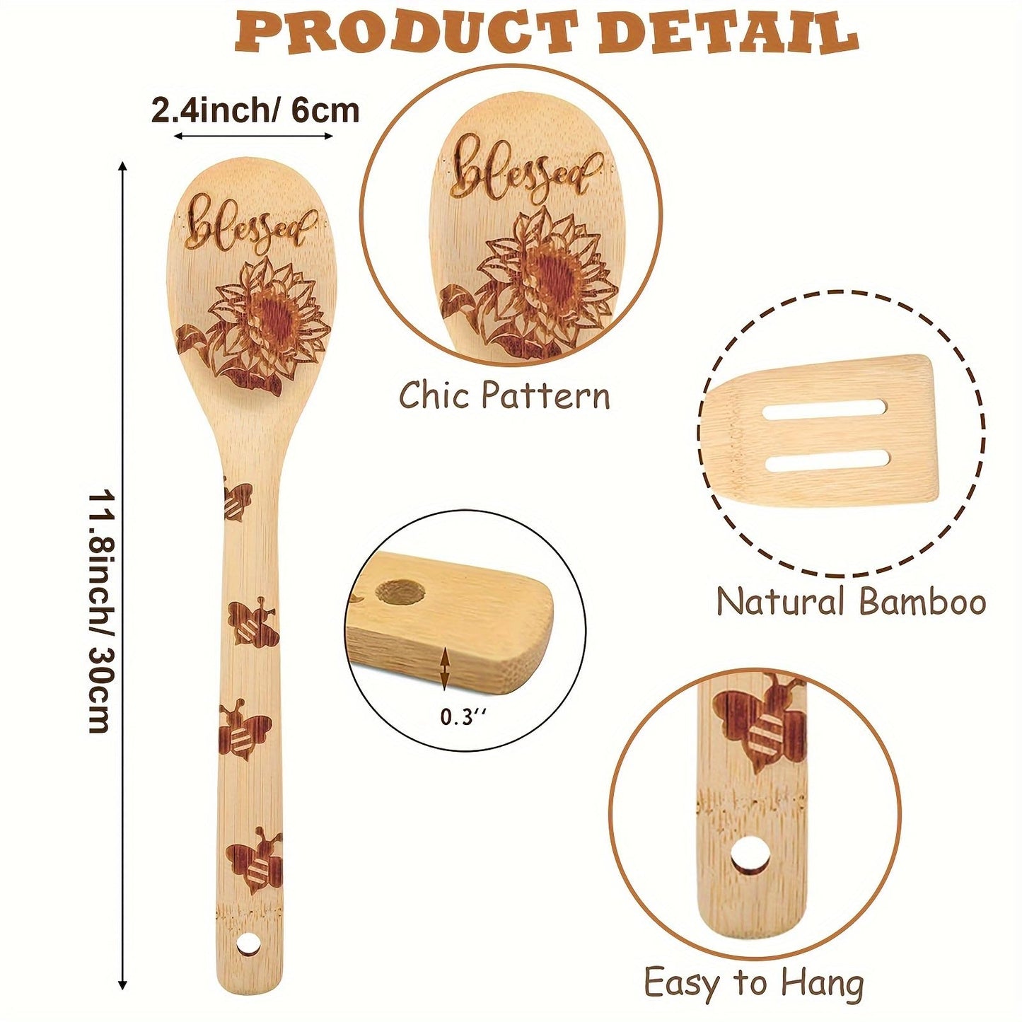 6pcs Sunflower Wooden Cutting Board Set Perfect Charcuterie & Serving Boards for Home Kitchen Decor, Ideal Gifts for Wedding, Birthday, Anniversary, Christmas & Housewarming