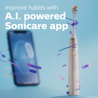 Philips Sonicare DiamondClean 9900 Prestige Electric Toothbrush - with SenseIQ Technology and Advanced AI App, 5 Brushing Modes, 3 Intensity Levels, Charging Travel Case,Midnight Blue, Model HX9990/12