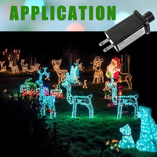 30V 6W LED Transformer Replacement Class 2 Power Supply for Christmas String Light Inflatable Decorations LED Controller IP44 Waterproof Low Voltage