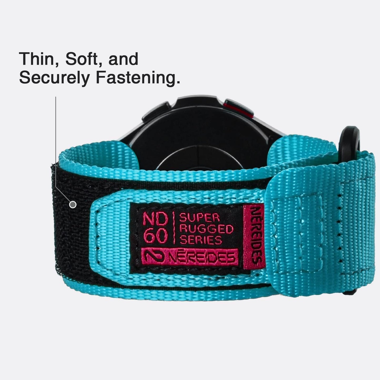 Nereides Band Compatible with Samsung Galaxy Watch 7 6 5 4 40mm 44mm/Watch 6 4 Classic/Galaxy Watch 5 Pro/Galaxy Watch 3/Classic 41mm/Active 2, 20mm Nylon Sports Strap for Men Women(Blue,L)