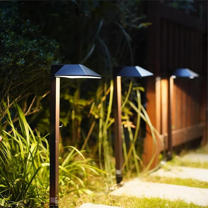 Malibu Lighting 8409210101 Malibu Landscape Lighting, 0.6W Low Voltage Equinox LED Path Light Charcoal Brown