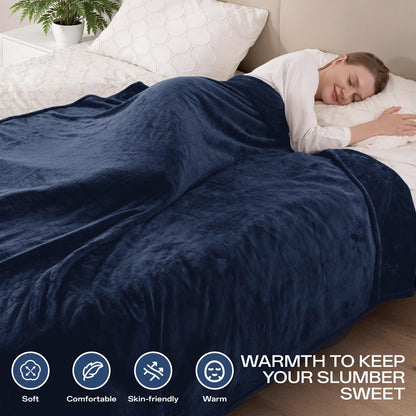 Heated Blanket Twin, Electric Blanket Soft Sherpa Flannel, 10 Hours Auto Shut-off & 8 Fast Heating Levels, Machine Washable ETL Certified, Heating Blanket for Bed & Sofa (62x84 inches, Gray)