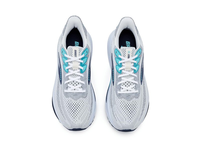 Brooks Men's Ghost 17 White/Beacon Blue/Ipanema 14 Medium