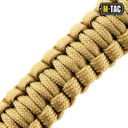 M-Tac Survival Paracord Bracelet - Cord 12 ft (144 Inch) - Tactical Emergency Cord Rope with Compass Whistle