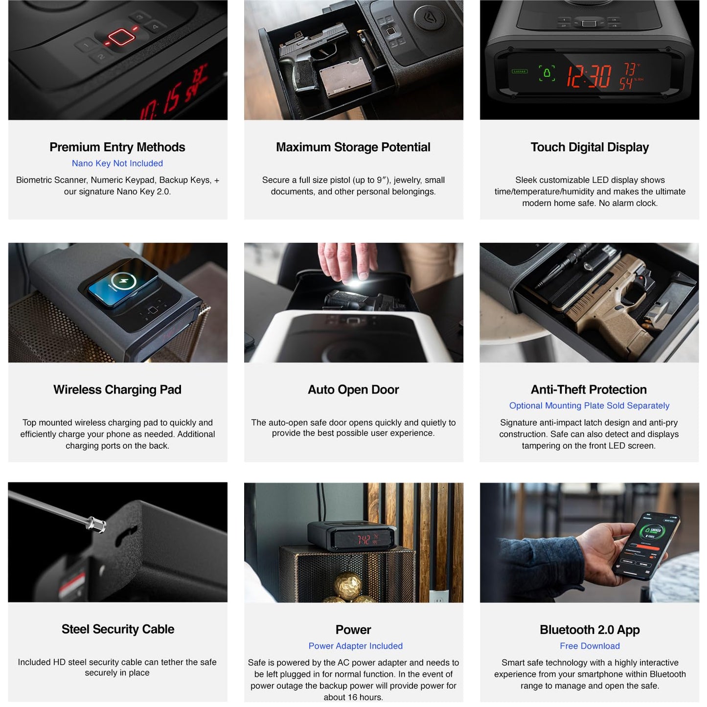 VAULTEK DS2e Smart Station™ Essential Model with Digital Keypad + Auto Open Drawer + Charging Ports