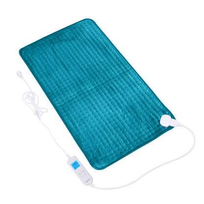 Ruqiji 17''x33'' XXXL King Size Heating Pad with 120 Minutes Auto Shut Off&6 Temperature Settings, Flannel Electric Heating Pad/Pain Relief for Back/Neck/Shoulders/Menstrual Pain/Leg Cramp (Dark Blue)