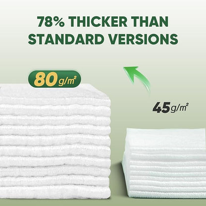 Face Towels Disposable 60 Count, 100% Viscose Fiber Double-Sided Facial