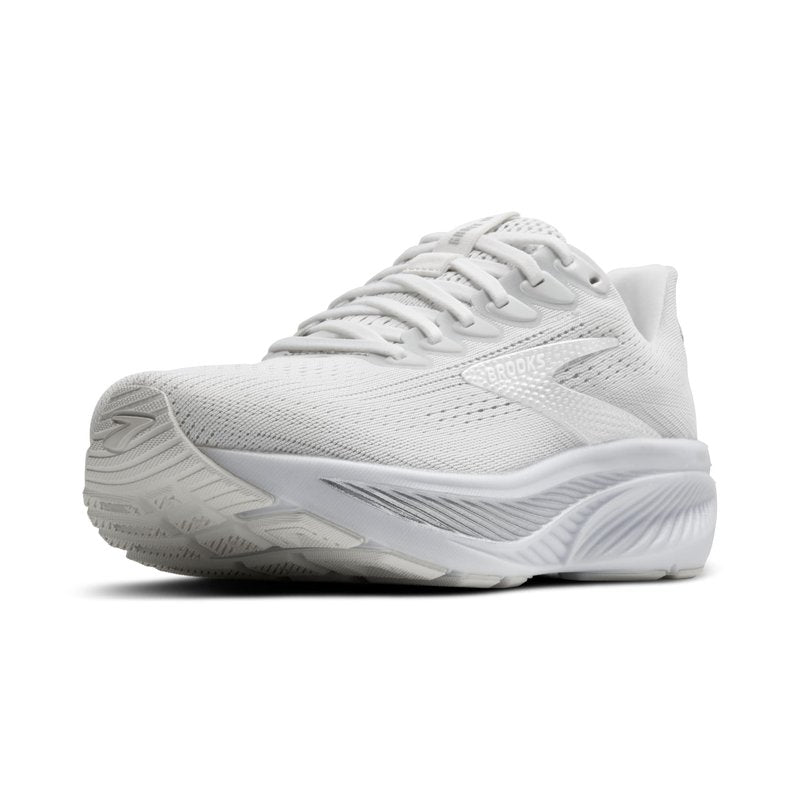 Brooks Women’s Ghost 17 Neutral Running Shoe - White/White/Grey - 11.5 Medium