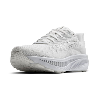 Brooks Women’s Ghost 17 Neutral Running Shoe - White/White/Grey - 12 Wide