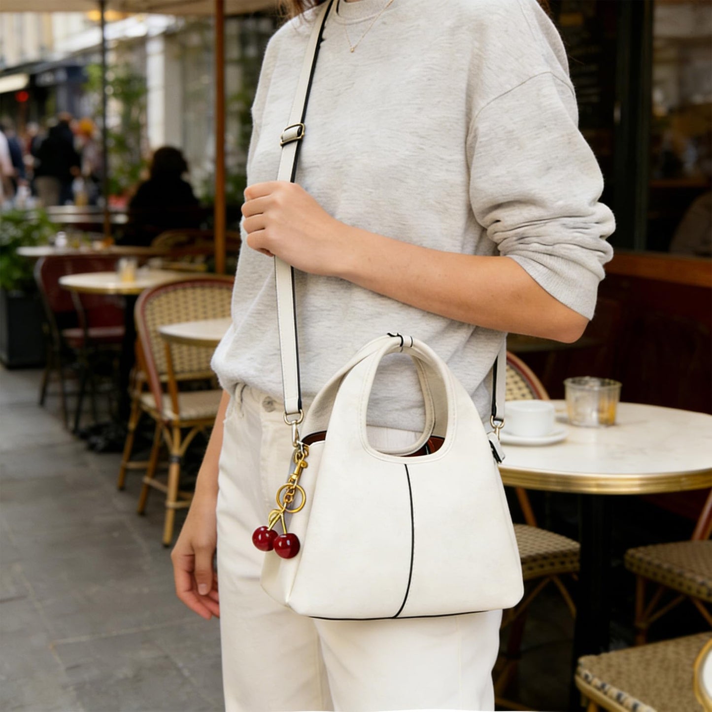Women's Top Handle Handbag Small Satchel Bags Trendy Hobo Purse Crossbody Bag Faux Leather Shoulder Bag Satchel Purse