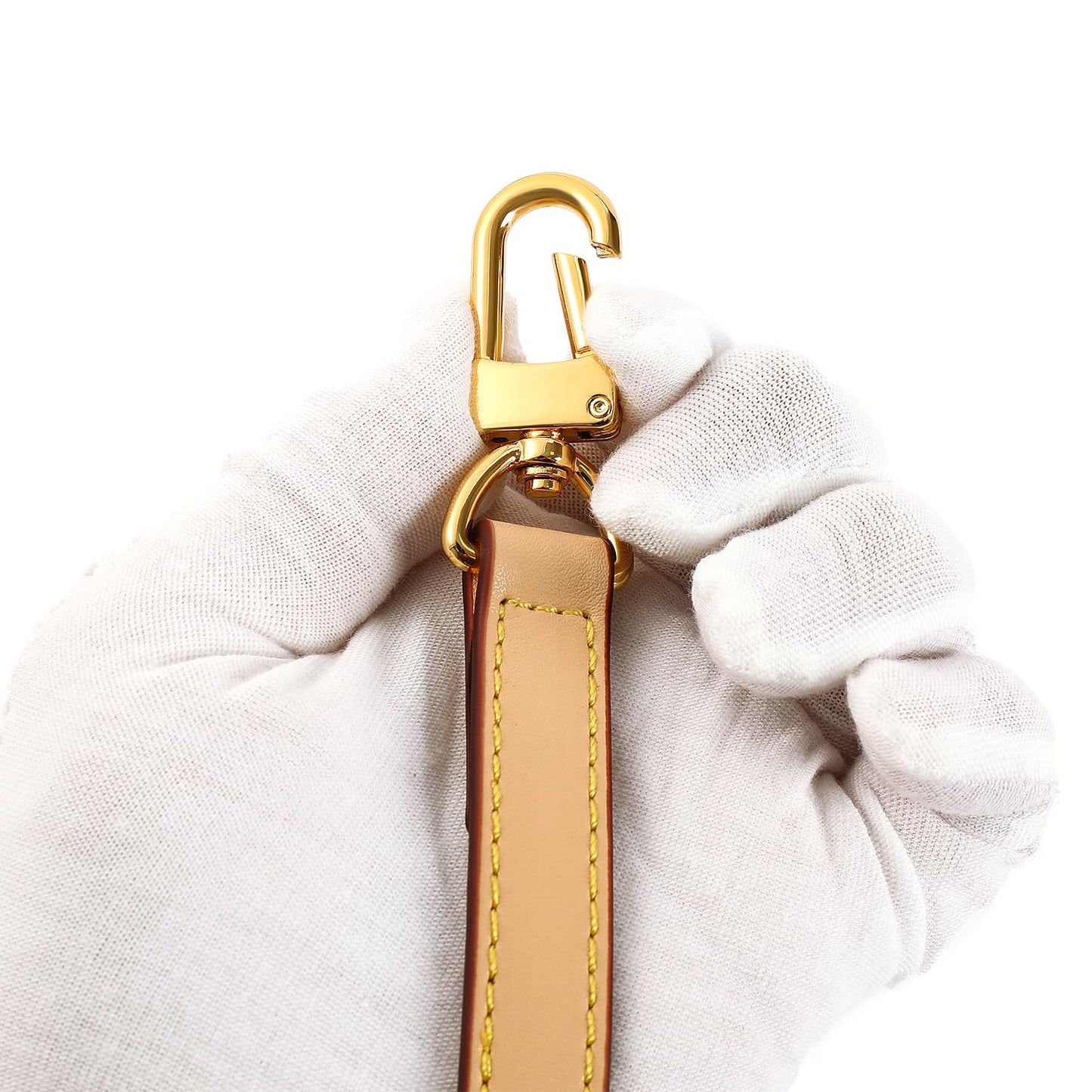 BEUDW Leather Adjustable Shoulder Strap, Used For Replacing Leather Shoulder Strap, Suitable For Handbag Shoulder Strap (width: 0.6in-Beige)
