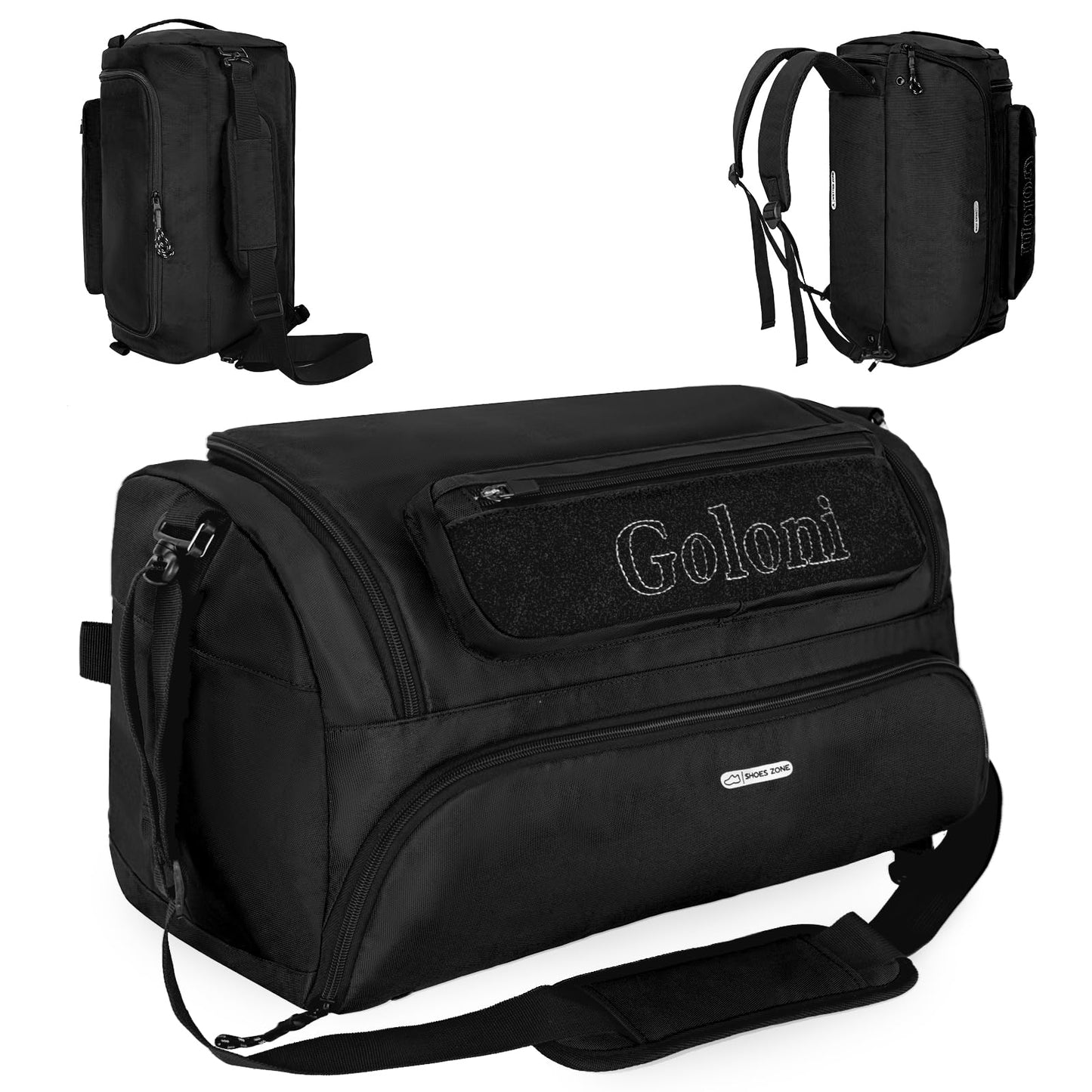 Gym Bag for Men,40L Large 3 in 1 Sports Duffle Bag with Shoes Compartment and Wet Pocket,Travel Backpack Weekender Overnight Bag for Travel, Gym, Sports