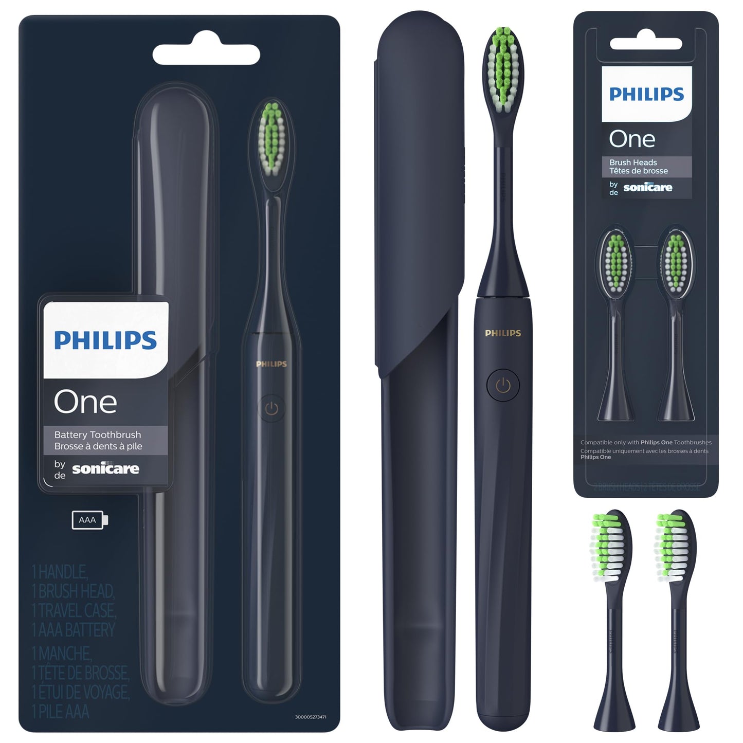 Philips Sonicare Battery Toothbrush, Midnight Blue, HY1100/04