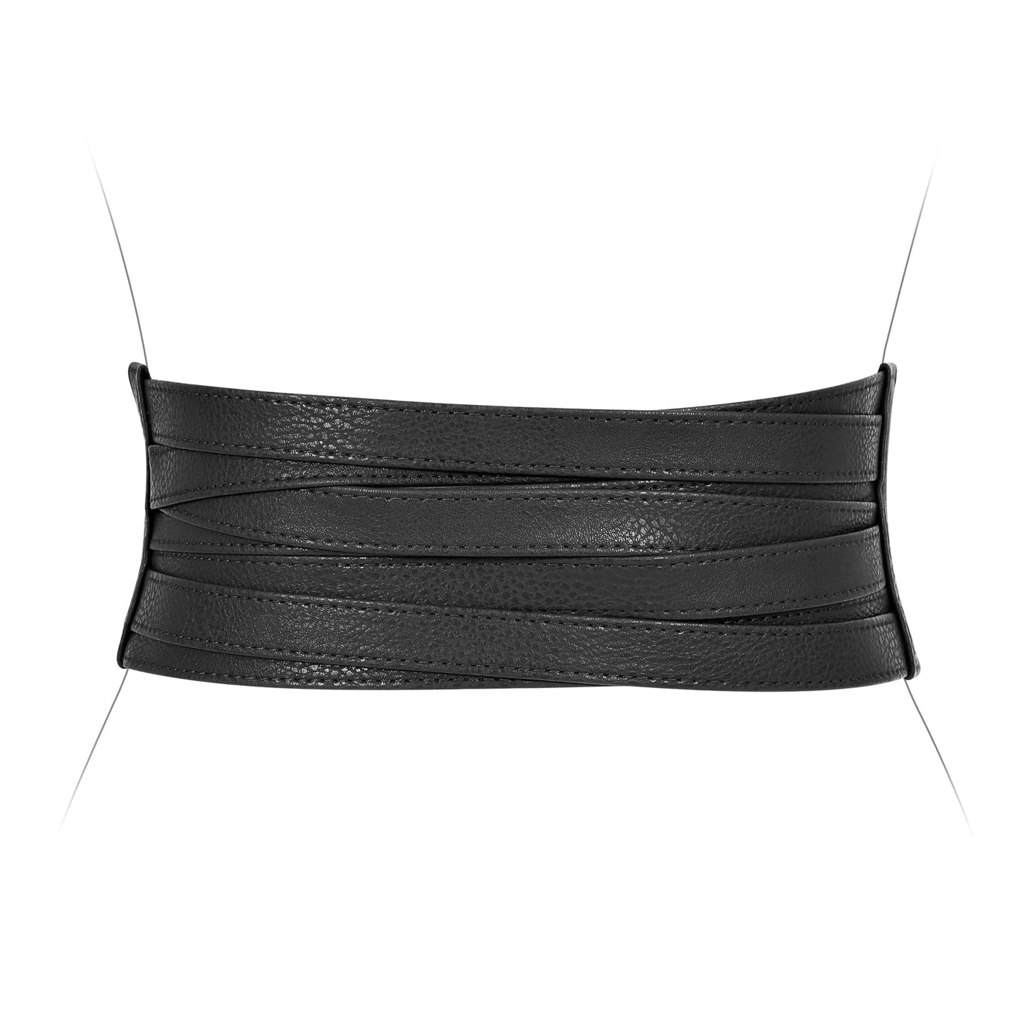 XZQTIVE Wide Elastic Belts for Women Dresses Black Waist Corset Belt for Women Fashion Wide Stretchy Belts, Black, 70cm