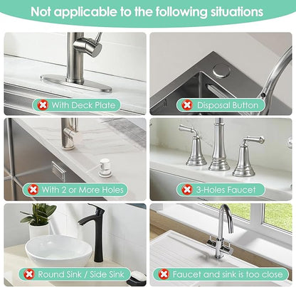 15.7 Inch Long Stone Faucet Mat