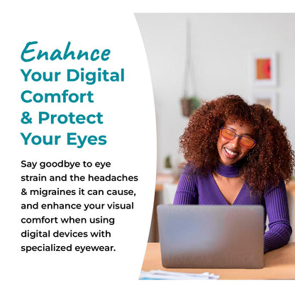 Sleep ZM Clip On 99.9% Orange Blue Light Glasses for Computer, TV, Gaming Use Improve Sleep Quality by Naturally Producing Melatonin for Women and Men