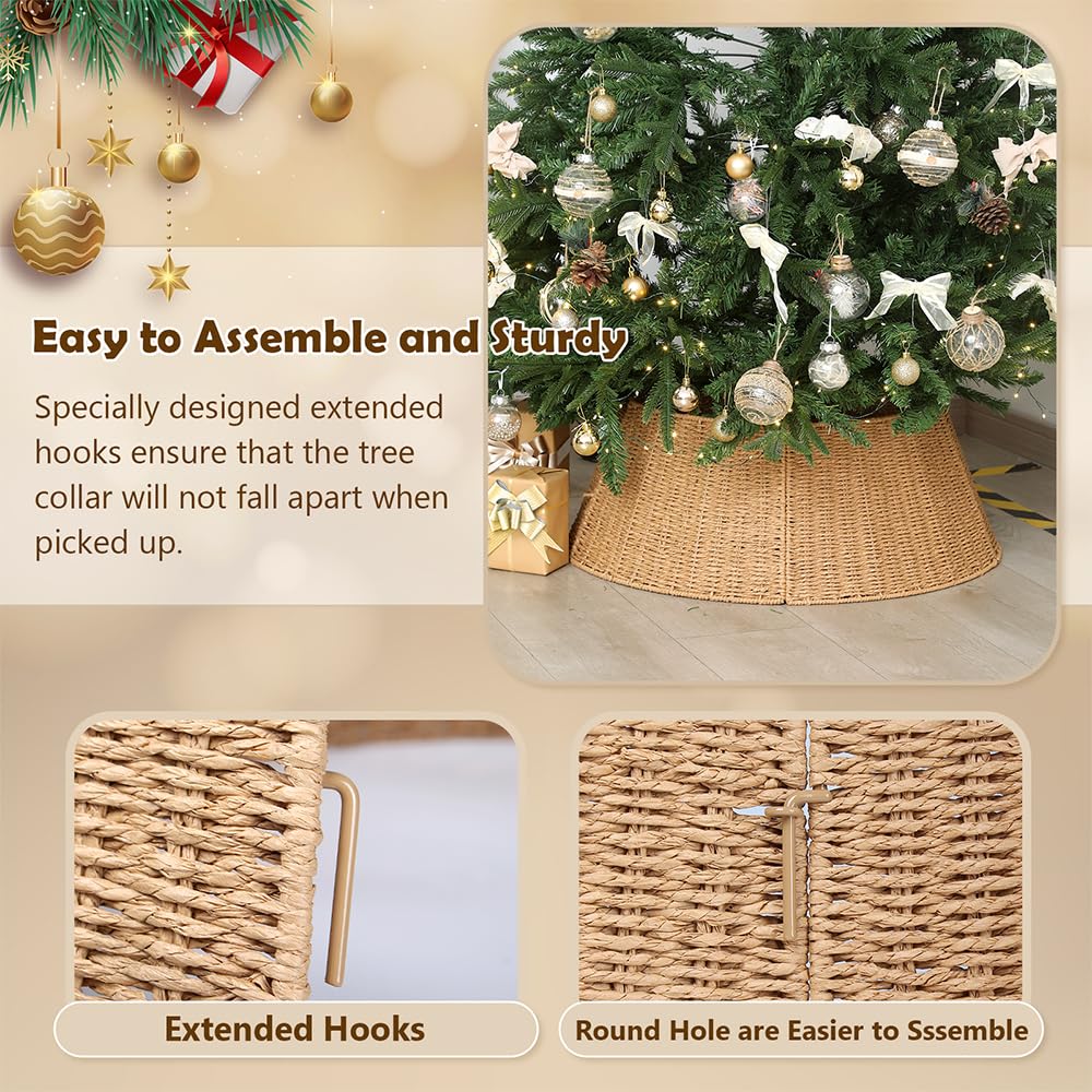 Christmas Tree Collar, 36 Inch Rustic Farmhouse Christmas Tree Base Stand Cover