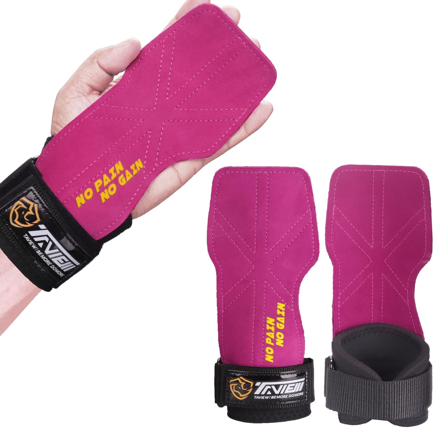 Wrist Straps for Weightlifting for Maximum Grip Support - Lifting Deadlift Strap & Weight Lifting Grips Gloves for Working Out Pull Up Deadlifting & Shrugs