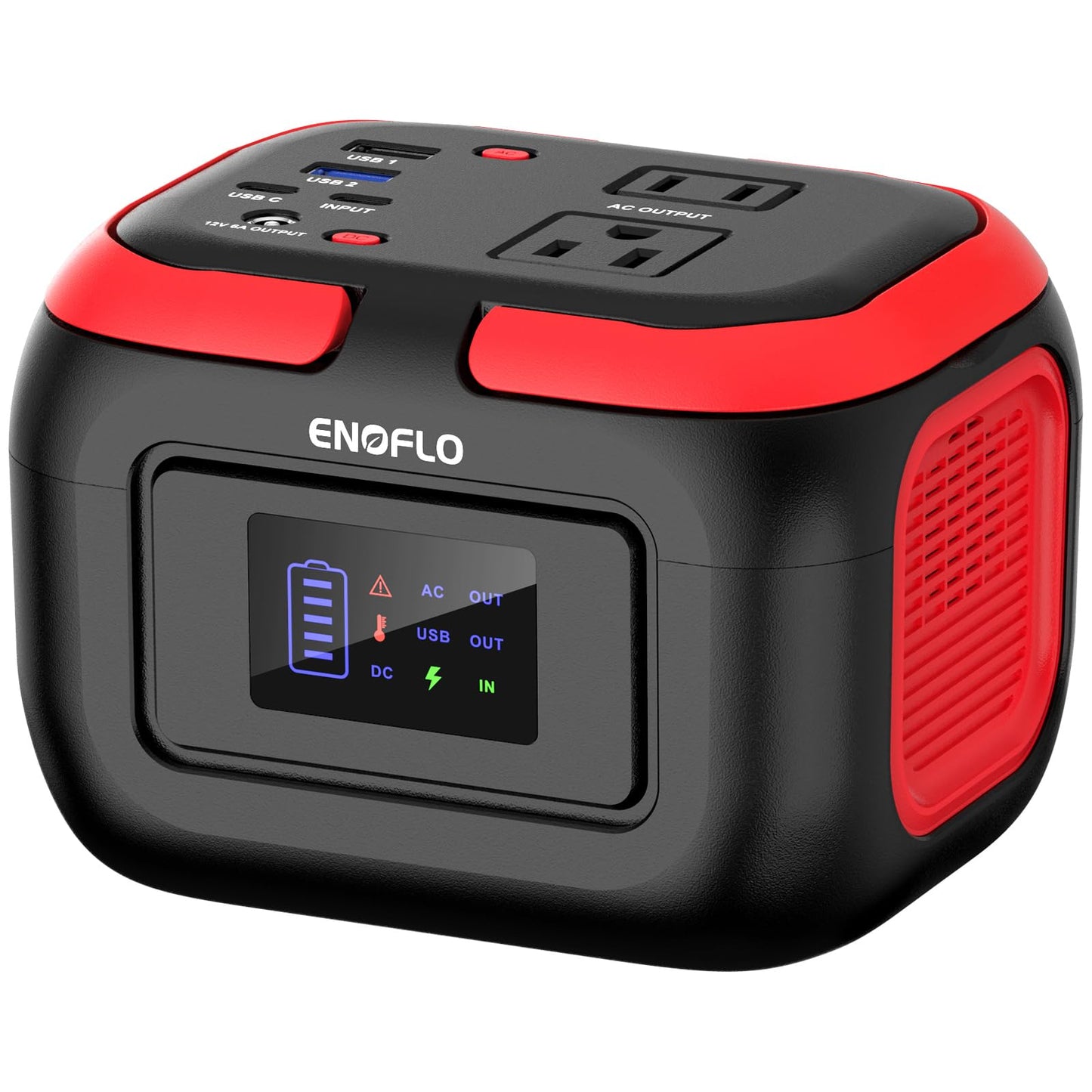 Portable Power Station, 97Wh Solar Generator, Lithium Battery Power with 110V AC 150W Peak Socket/DC/USB QC3.0/LED Light for Outdoor Camping Trip Home Backup Emergency