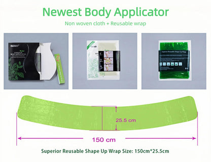 Neutriherbs Body Applicator with Wrap, Effective Nature Formula to Shape, Tone, Firm Body, Works for Belly, Stomach,Legs,Arms,Buttocks (5pcs)