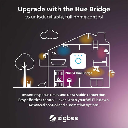 PHILIPS Hue Smart 100W PAR38 LED Bulb, 2 Pack, White & Color Ambiance Color-Changing Light, 1300LM, E26, Outdoor Light Bulbs, Control with Hue App, Works with Alexa, Google Assistant and Apple Homekit