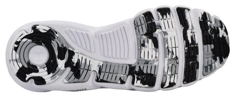 Under Armour Mens Charged Assert 9 Marble Running Shoe, White(101 Black, 10 US