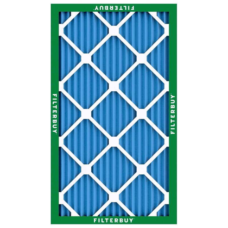 Filterbuy 16x25x1 Air Filter MERV 13 Optimal Smoke & Allergy Defense (4-Pack), Electrostatic Pleated HVAC AC Furnace Filters Replacement, Made in USA (Actual Size: 15.50 x 24.50 x 0.75)