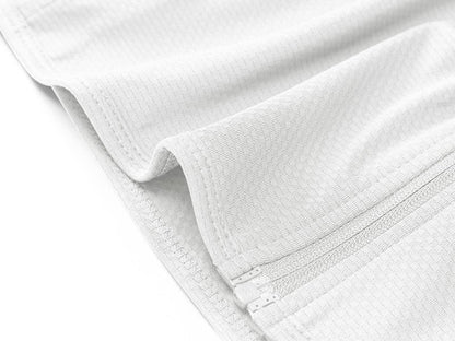 MAGCOMSEN Women's Lightweight Jacket Full Zip Long Sleeve Shirt Jacket Workout Jackets for Women Running Athletic Jackets White M