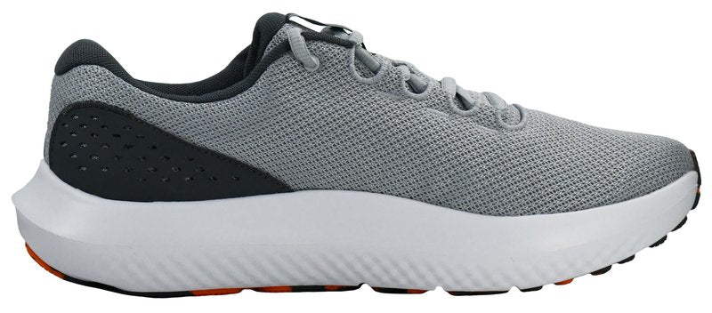 Under Armour Men's Charged Surge 4 Sneaker, Mod Gray/Castlerock/Team Orange, 14