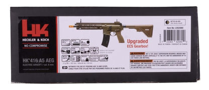 HK Heckler & Koch 416 A5 AEG Automatic 6mm BB Rifle Airsoft Gun, Tan