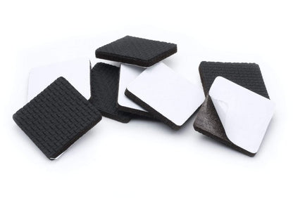 Slipstick GorillaPads CB150 Non Slip Furniture Pads/Rubber Grips (Set of 8) Self Adhesive Furniture Feet Floor Protectors, 1-1/2 inch Square, Black