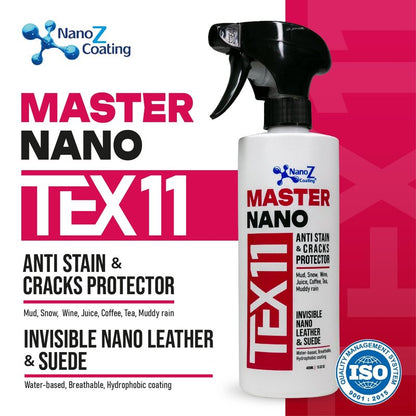Eco-Friendly Nano Leather & Suede Protector Spray – Water-Based Hydrophobic Waterproof & Stain Repellent for Boots, Shoes, Jackets, Bags, Furniture & Car Seats – Invisible Protection (6.76 fl.oz)