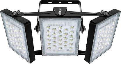 STASUN 150W Dimmable LED Flood Light, Outdoor Area Lighting, IP66 Waterproof Exterior Floodlight Commercial Security Light, 6000K Daylight White, 3 Adjustable Heads for Yard, Street,Parking Lot