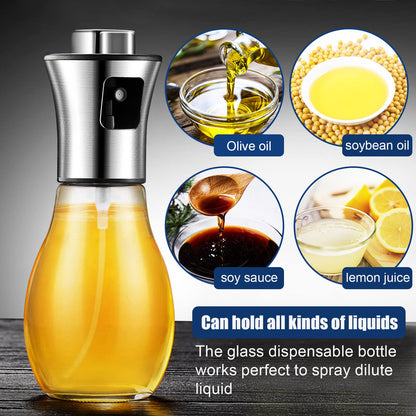 Oil Sprayer for Cooking,Olive Oil Fine Mist Sprayer - 200ML Mister Bottle for Cooking, Baking, and Air Fryer - Avocado and Canola Oil Dispenser - Kitchen Gadget Essentials