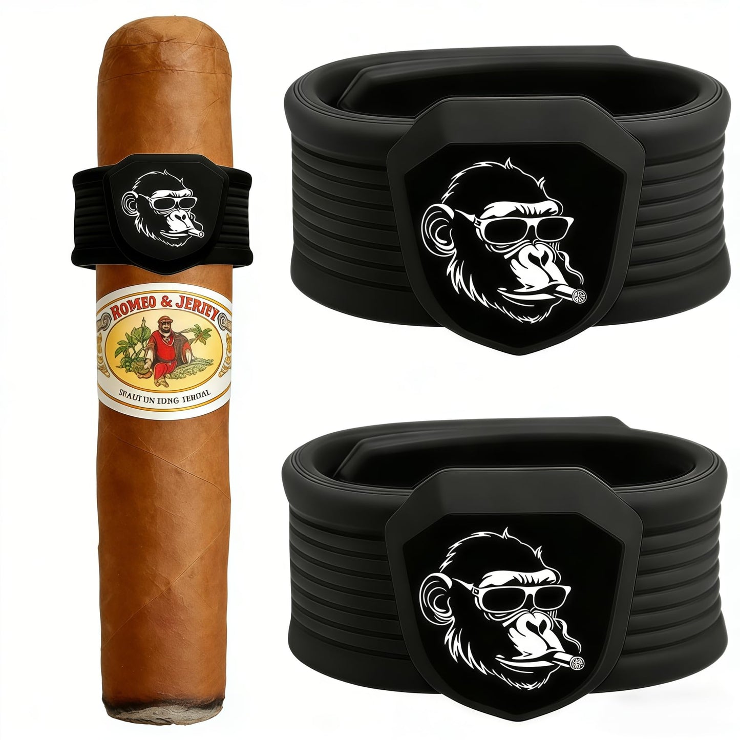 MOYEE Herculean Gorilla Strong Magnetic Cigar Holder - Portable Stogie Clip for Golf Carts & Accessories for Men - Premium Golf Gifts - Perfect for Fishing, Grilling, Camping & Sporting Events
