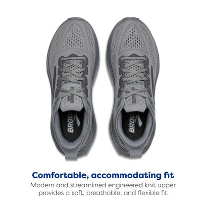 Brooks Men’s Glycerin GTS 23 Supportive Running Shoe - Grey/Blackened Pearl/Black - 10.5 Medium