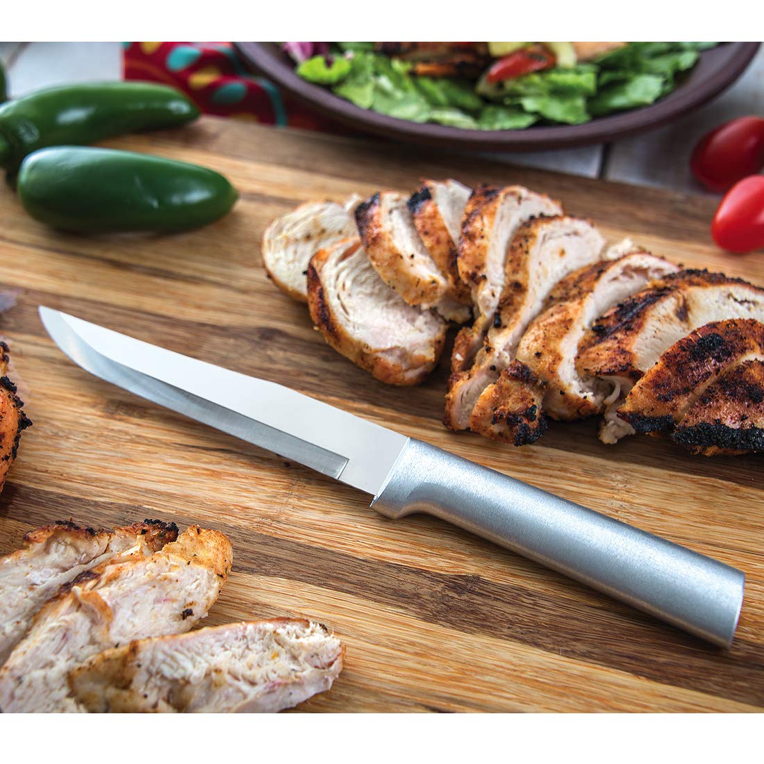Rada Cutlery 7-Piece Starter Gift Part 2 Knife Set, Silver Handles