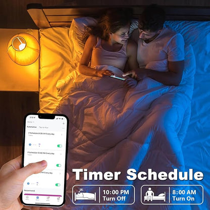 5W=40W, LED Smart Bulb, A15 Globe Shape, Compatible with Alexa, Google Home, E12, Dimmable, WiFi, Color Changing, Tunable White 2700K-6500K, G45 Ceiling Fan Light Bulbs, 1 Pack, No hub Required